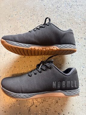 NOBULL Black Knit Trainer with Gum Sole